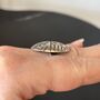 Aztec Pattern Silver Disc Adjustable Ring, thumbnail 6 of 10