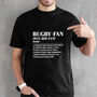 Rugby Fan Funny Dictionary Meaning Definition Unisex T Shirt, thumbnail 3 of 3