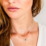 Guiding North Star Gemstone Necklace Silver/Gold Plated, thumbnail 4 of 10