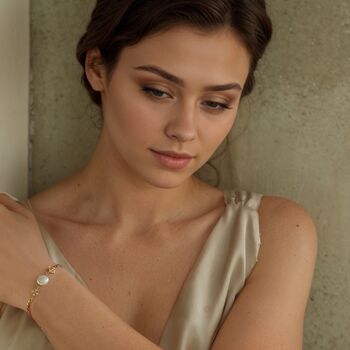 Art Deco Harlequin Freshwater Pearl Bracelet, 2 of 8