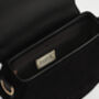 Fox And Owl Embroidered Black Top Handle Saddle Bag, thumbnail 8 of 8
