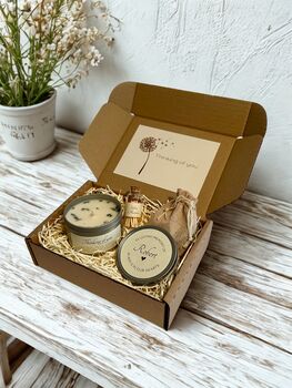 Sympathy Candle Gift Set With Hidden Gemstone Heart, 2 of 11