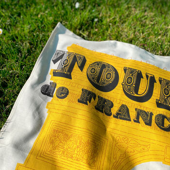 Cycling Grand Tour, Tour De France Tea Towel, 2 of 5