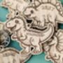 Personalised Wooden Dinosaur Keyrings For Kids’ Party Bags, thumbnail 7 of 11