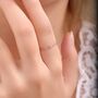 Sterling Silver Skinny Paperclip Chain Ring, thumbnail 1 of 9