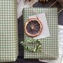 Green Gingham Paper Fibre Wrapping Paper, thumbnail 7 of 12