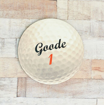 Personalised Golf Ball Coaster, 2 of 4