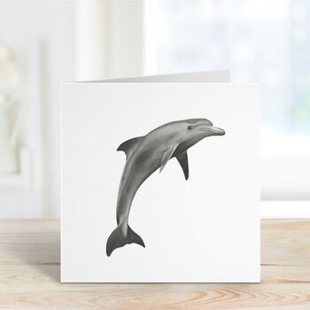 Playful Hand Drawn Dolphin Greeting Card, 7 of 7