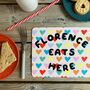 Bright Hearts Personalised Placemat, thumbnail 5 of 5
