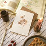 Cream Dainty Simple Rose Thank You Card, thumbnail 1 of 3