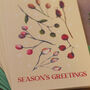 Set Of Six Winter Berries Christmas Cards, thumbnail 4 of 8