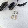 Statement Circle Drop Earrings, thumbnail 1 of 5