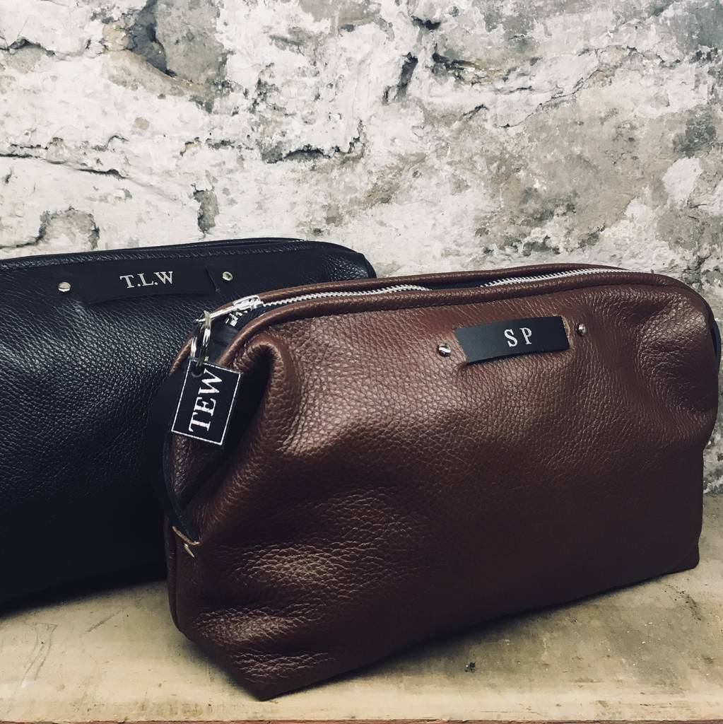 Download Men's Leather Toiletry Bag By Studio Tew ...