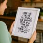 Give Me Coffee To Change The Things Typography Print, thumbnail 1 of 5