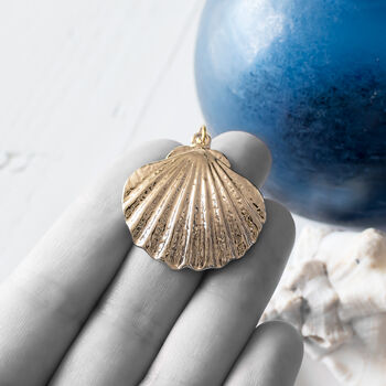 Gold Plated Seashell Necklace, 7 of 8
