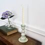 Ceramic Candlestick In Green, thumbnail 1 of 4