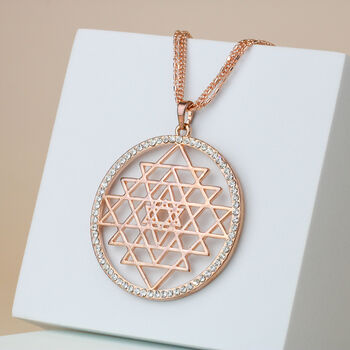 Large Geometric Pendant Necklace, 2 of 7