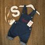 Blue Pearl Children's Dungarees, thumbnail 2 of 3