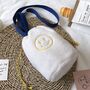 Happy Face Bucket Bag In Cream And Yellow, thumbnail 1 of 6