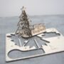 3D Wood Christmas Tree Keepsake Postcard, thumbnail 1 of 4