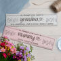Personalised Changed Your Name To Mummy Grandma Sign, thumbnail 2 of 3