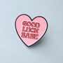 Good Luck Heart Chappell Roan Inspired Enamel Pin Badge, thumbnail 2 of 4