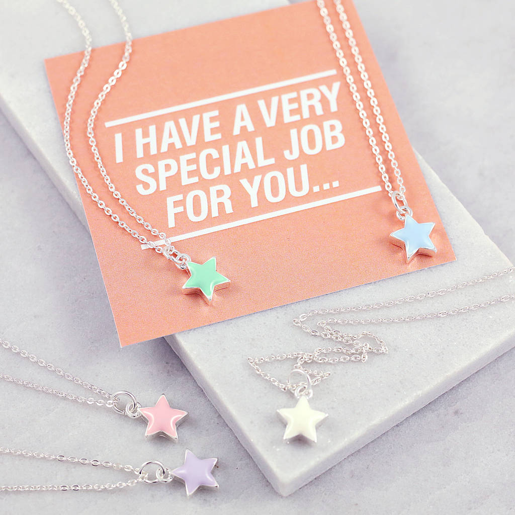 Pastel Enamel Flower Girl Necklace By J&S Jewellery