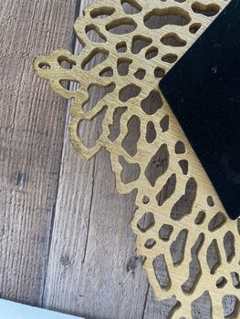Coral Inspired Gold Diamond Wall Mirror Home Decor Gift, 8 of 9