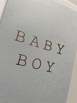 Handprinted Baby Boy Card, 3 of 3
