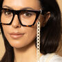 Glasses Chain – Ivory Dainty Acrylic Chain, thumbnail 2 of 6