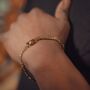 Chunky Gold Plated Flat Cuban Bracelet Chain 6 Mm, thumbnail 9 of 12