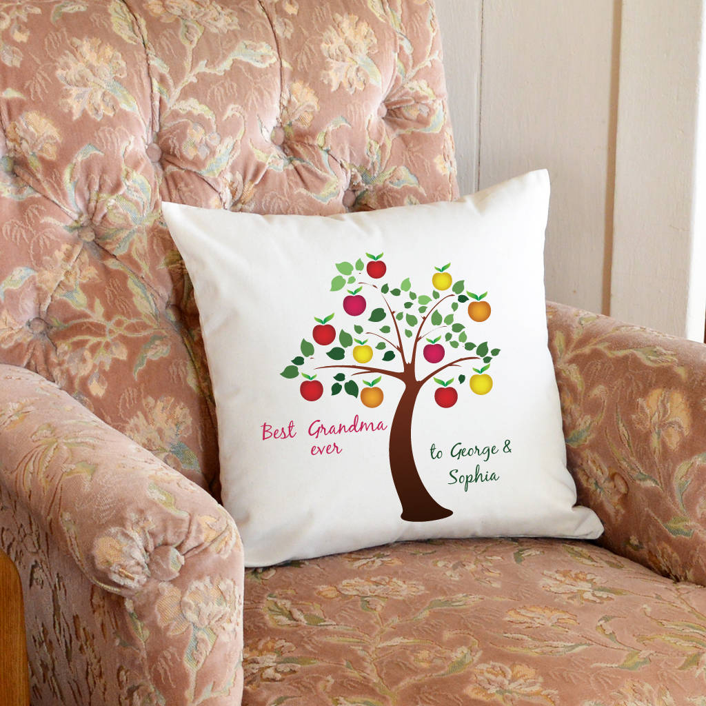 Personalised Best Grandma Ever Cushion By Andrea Fays
