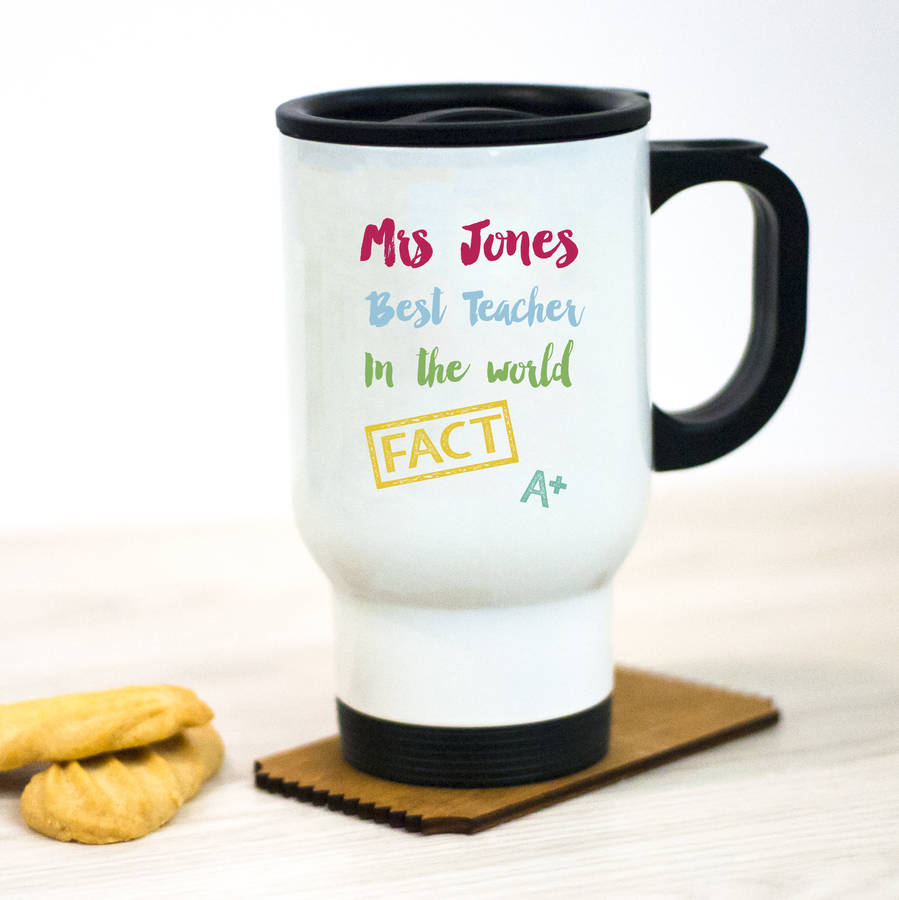 Best Teacher Travel Mug By Little Pieces | notonthehighstreet.com