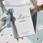 Luxury His Vows And Her Vows Wedding Cards Personalised, thumbnail 1 of 5