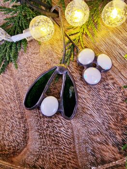 Glass Mistletoe Christmas Ornaments Gifts, 4 of 4