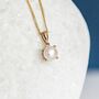 Personalised Solid 9ct Gold June Freshwater Pearl Birthstone Necklace, thumbnail 1 of 10