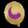 Eid Party Balloons 10pk Purple And Gold, thumbnail 3 of 3