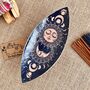 Enamelled Incense Burner Bowl Sun And Moon Design, thumbnail 1 of 7