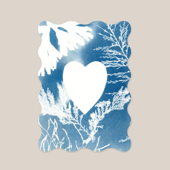 Eco Friendly Coastal Wedding Invitations, Blue, Heart, 5 of 5