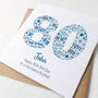 Personalised 80th Birthday Card For Him, thumbnail 3 of 6