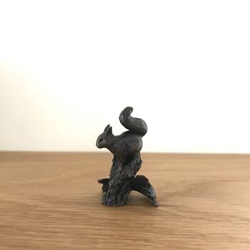 Miniature Bronze Squirrel Sculpture 8th Anniversary, 4 of 10