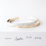 Your Handwriting Personalised Cuff Bracelet, thumbnail 2 of 6