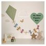 Mint Green Neutral Nursery Decoration, Baby Room Wall Kite, thumbnail 5 of 11
