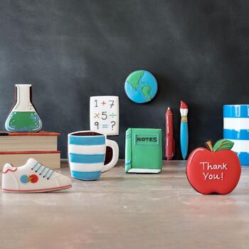 Hand Iced Personalised Thank You Teacher Biscuit Tin, 2 of 4