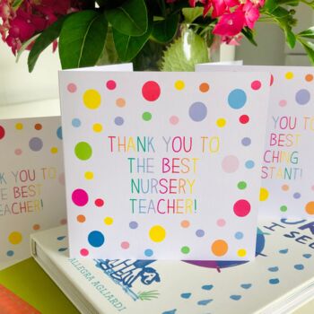 Thank You To The Best Teacher Card, 2 of 2