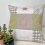 Personalised Sage And Peach Alphabet Cushion, thumbnail 7 of 7