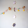 Clay And Decoupage Night Time Star Mobile, thumbnail 1 of 2