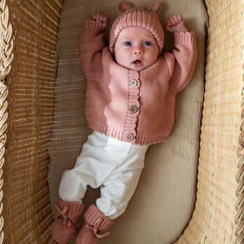 Personalised Knitted Cardigan 100% Cotton, 7 of 10