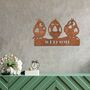 Rusted Metal Personalised Welcome Sign Metal Garden Art, thumbnail 1 of 10