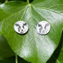 Handcrafted Silver Cow Earrings, thumbnail 1 of 2